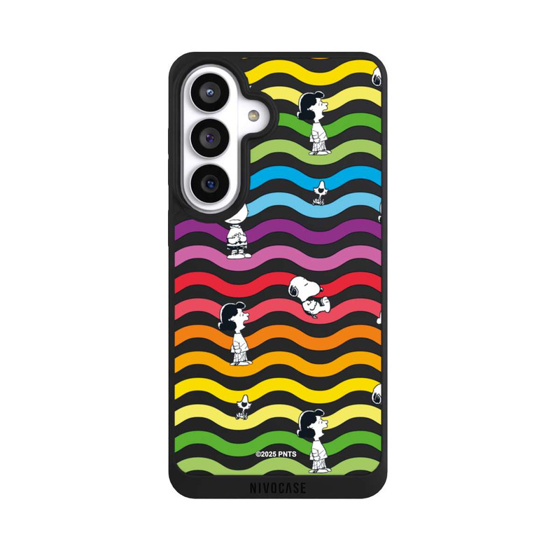 Galaxy S26+ NIVOpure Snoopy Pattern Rainbow Transparent