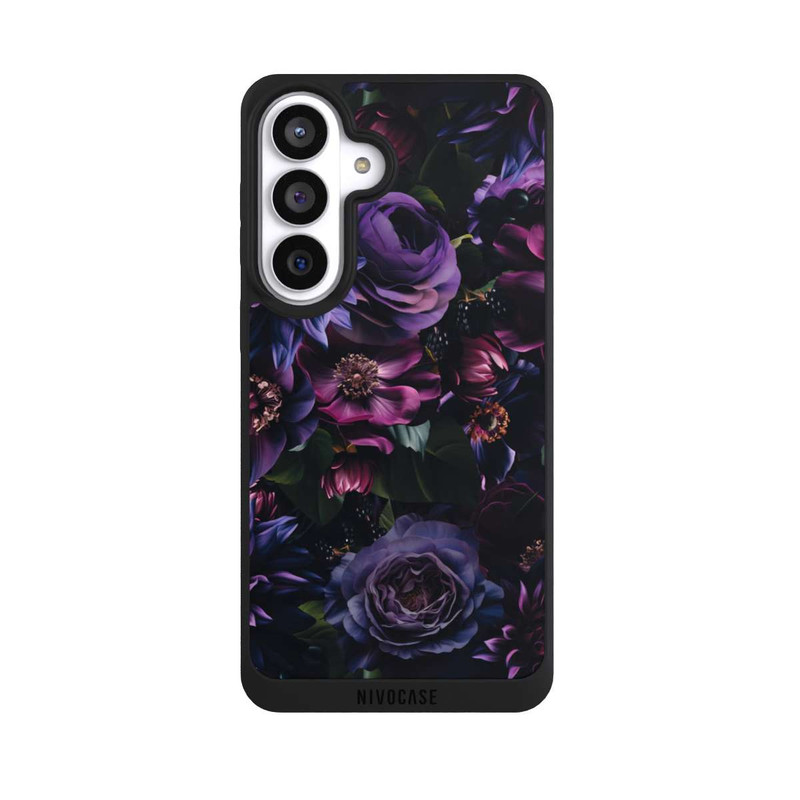 Galaxy S26+ NIVOpure Dark Purple Flowers