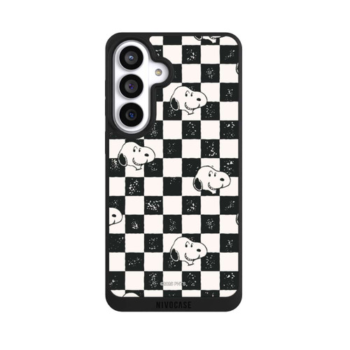 Samsung Galaxy S26+ NIVOpure Snoopy Heads Checked Pattern