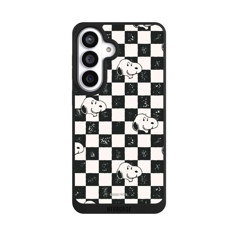 Galaxy S26+ NIVOpure Snoopy Heads Checked Pattern