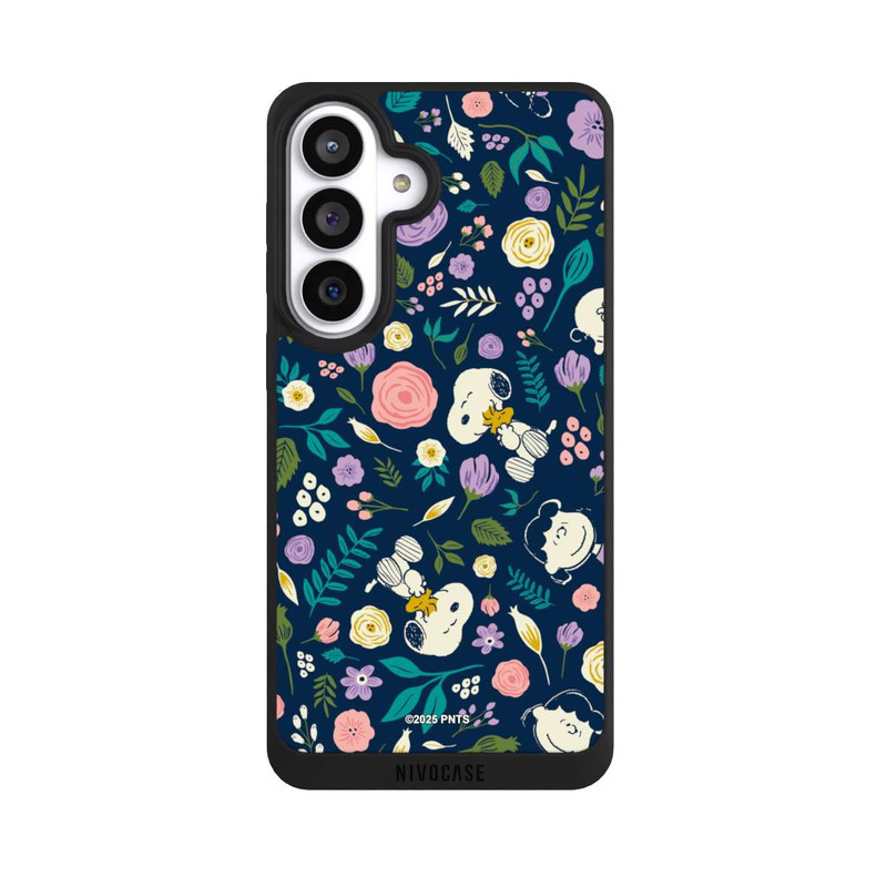 Galaxy S26+ NIVOpure Peanuts Dark Flower Pattern
