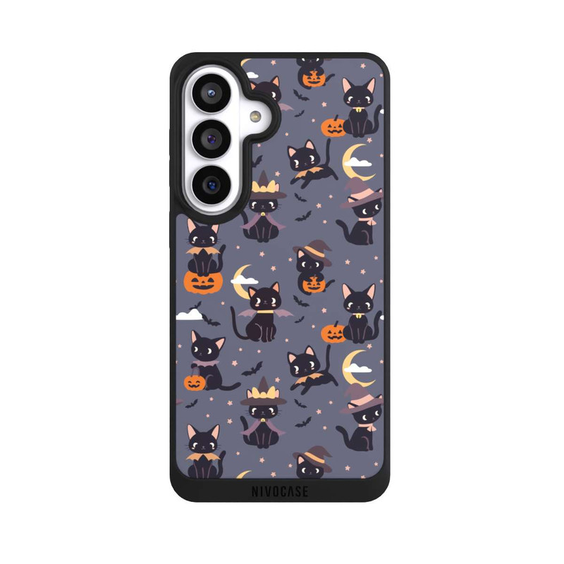 Galaxy S26+ NIVOpure Cute Halloween Witch Cats and Pumpkins