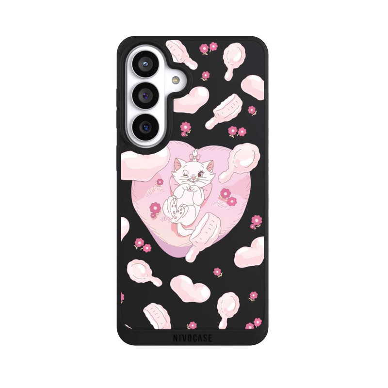 Galaxy S26+ NIVOpure Aristocats Marie Hearts Pink Transparent