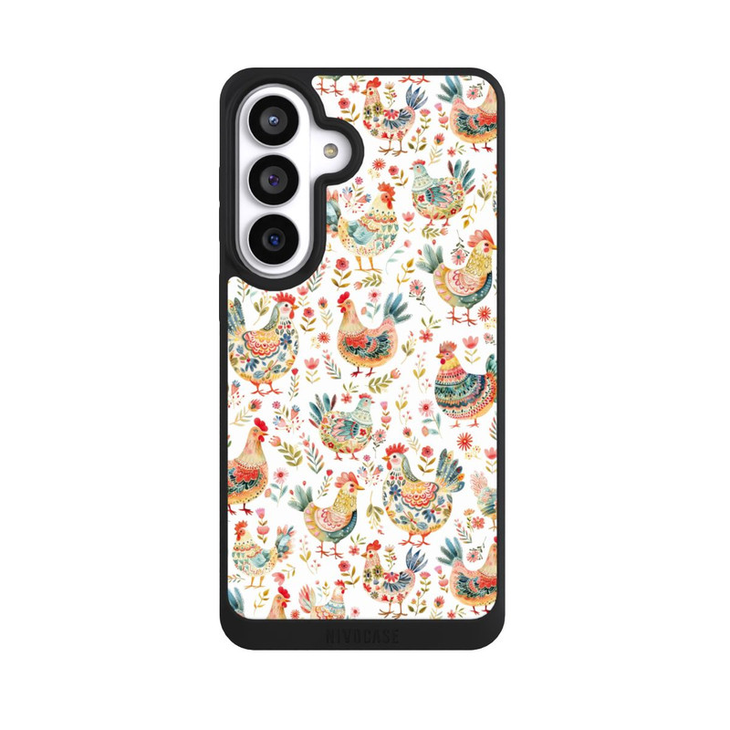 Galaxy S26+ NIVOpure Motif de poulet coloré avec IA
