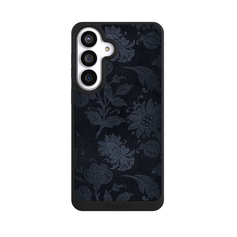 Galaxy S26+ NIVOpure Velours Floral Argenté