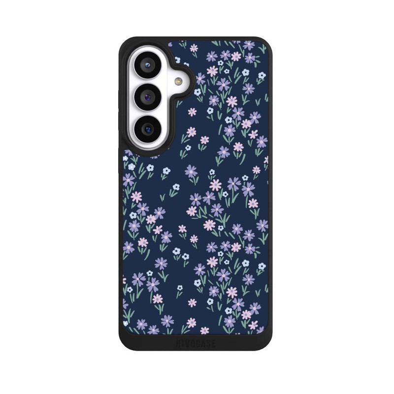 Galaxy S26+ NIVOpure Thème Floral Bleu Foncé