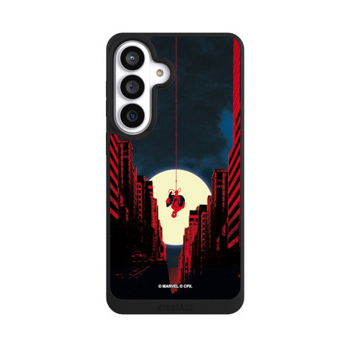 Samsung Galaxy S26+ NIVOpure Spider-Man Marvel between Skyscrapers