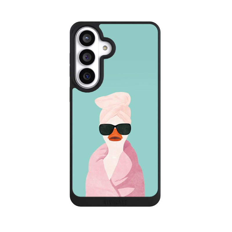 Galaxy S26+ NIVOpure Ente Türkis Sonnenbrille Turban mit KI erstellt