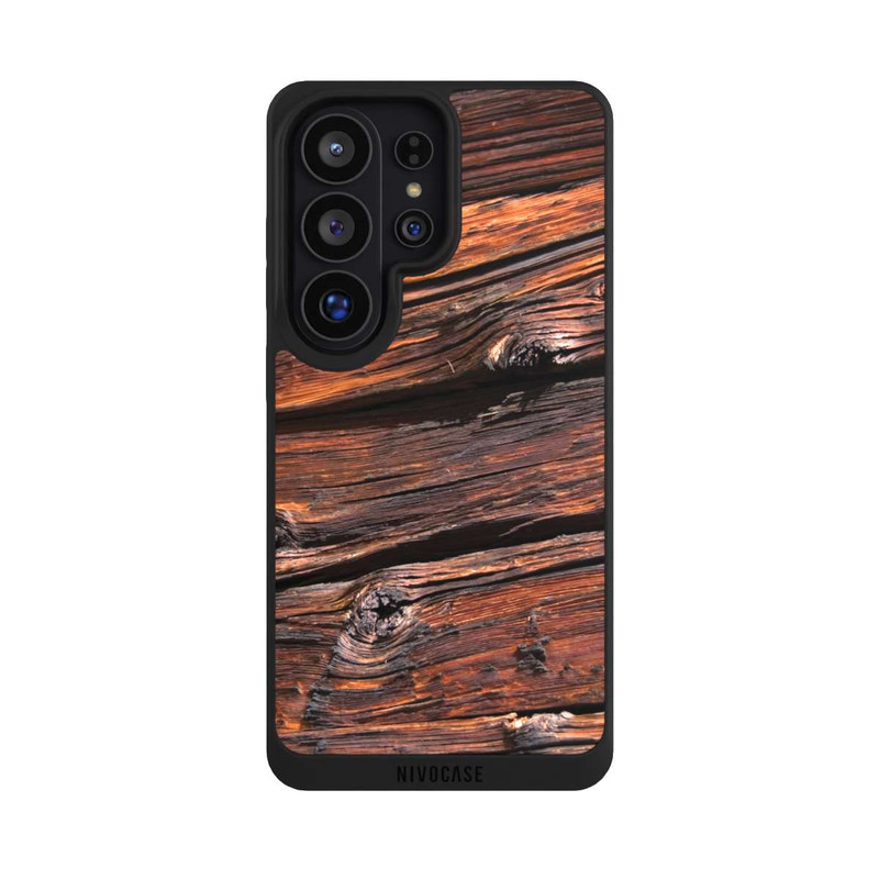 Galaxy S26 Ultra NIVOpure Effritement Planche en Bois