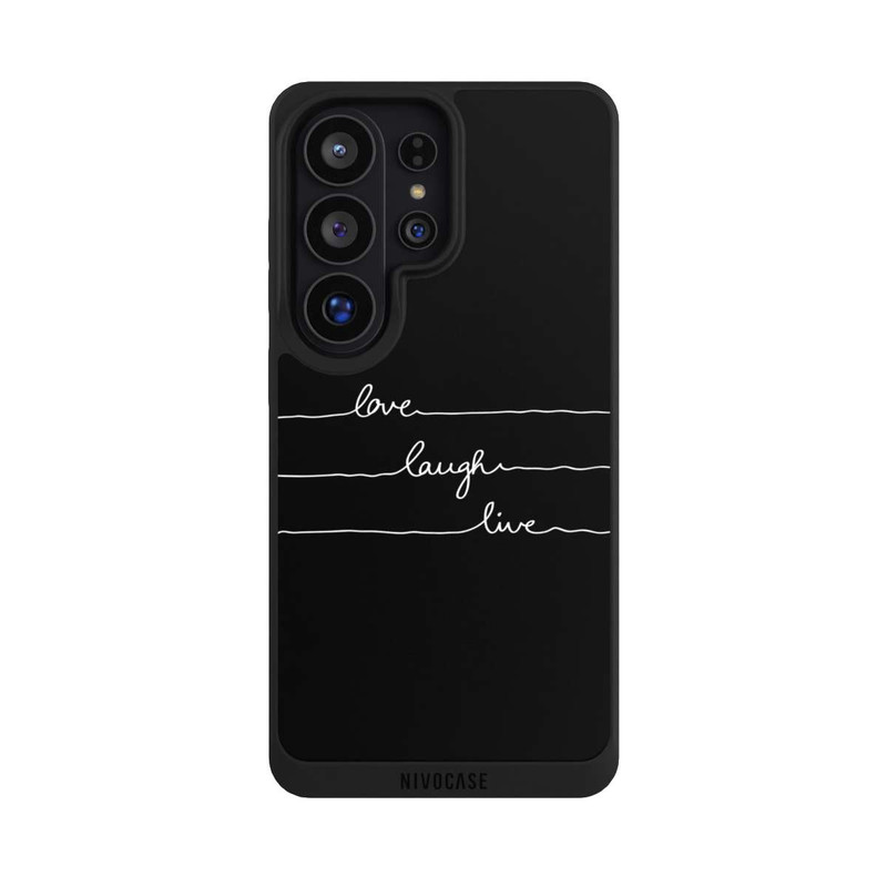 Galaxy S26 Ultra NIVOpure Love Laugh Live weiß/schwarz