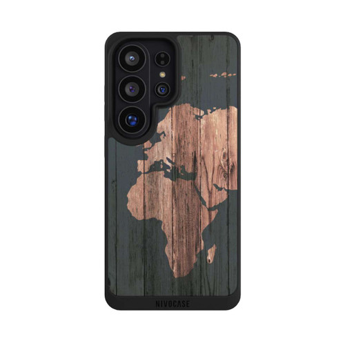 Samsung Galaxy S26 Ultra NIVOpure Wooden World Map