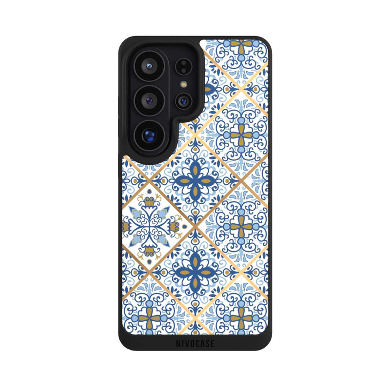 Galaxy S26 Ultra NIVOpure Mosaik Blau-Gold Look