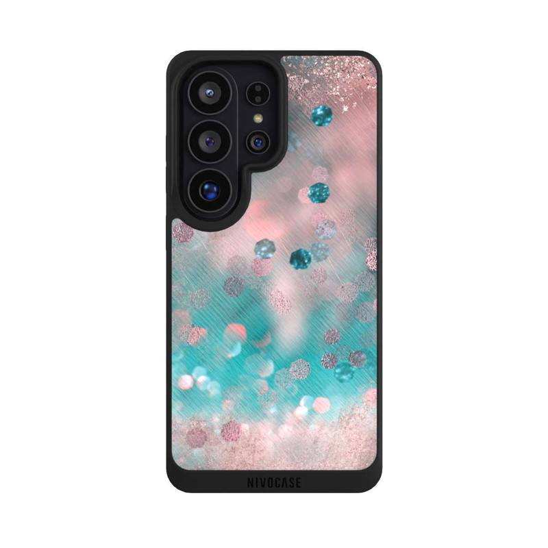 Galaxy S26 Ultra NIVOpure Türkis-glamouröser Glitzerlook