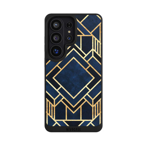 Samsung Galaxy S26 Ultra NIVOpure Art Deco Blue Gold Print