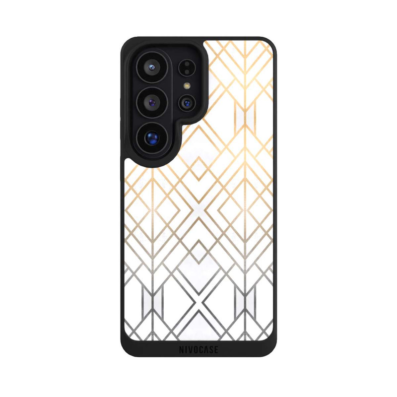 Galaxy S26 Ultra NIVOpure Gold und Grauer Geo Golddruck