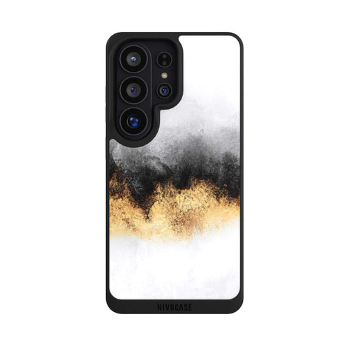 Samsung Galaxy S26 Ultra NIVOpure Grey Sky Dust Gold Print