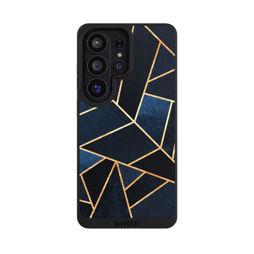 Samsung Galaxy S26 Ultra NIVOpure Navy Stone Gold Print