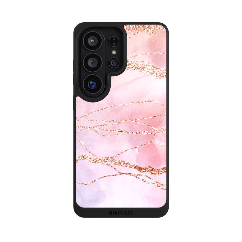 Galaxy S26 Ultra NIVOpure Marmor Girly Rose Look Pailleté