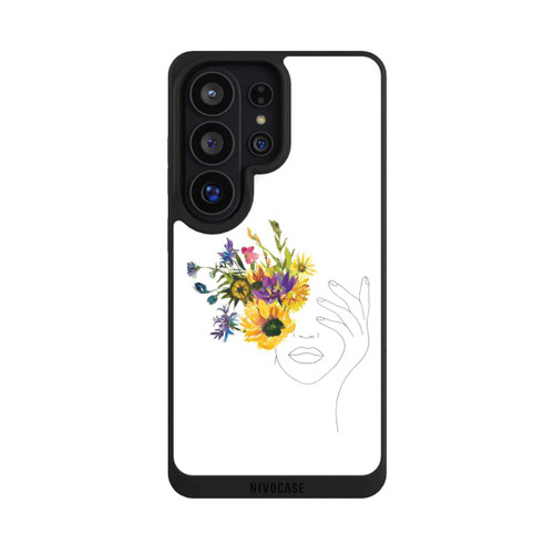 Samsung Galaxy S26 Ultra NIVOpure Line Art Frau Sonnenblumen