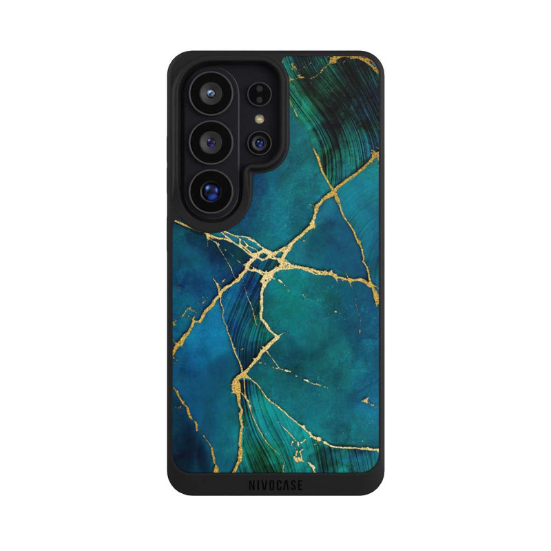 Galaxy S26 Ultra NIVOpure Mineralischer Glamourlook Blaugold