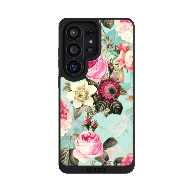 Galaxy S26 Ultra NIVOpure Türkisfarbene Rosentapete