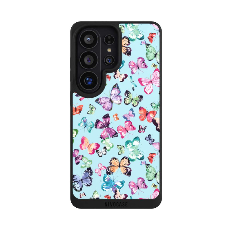 Galaxy S26 Ultra NIVOpure Butterflies Pink Orange Blue
