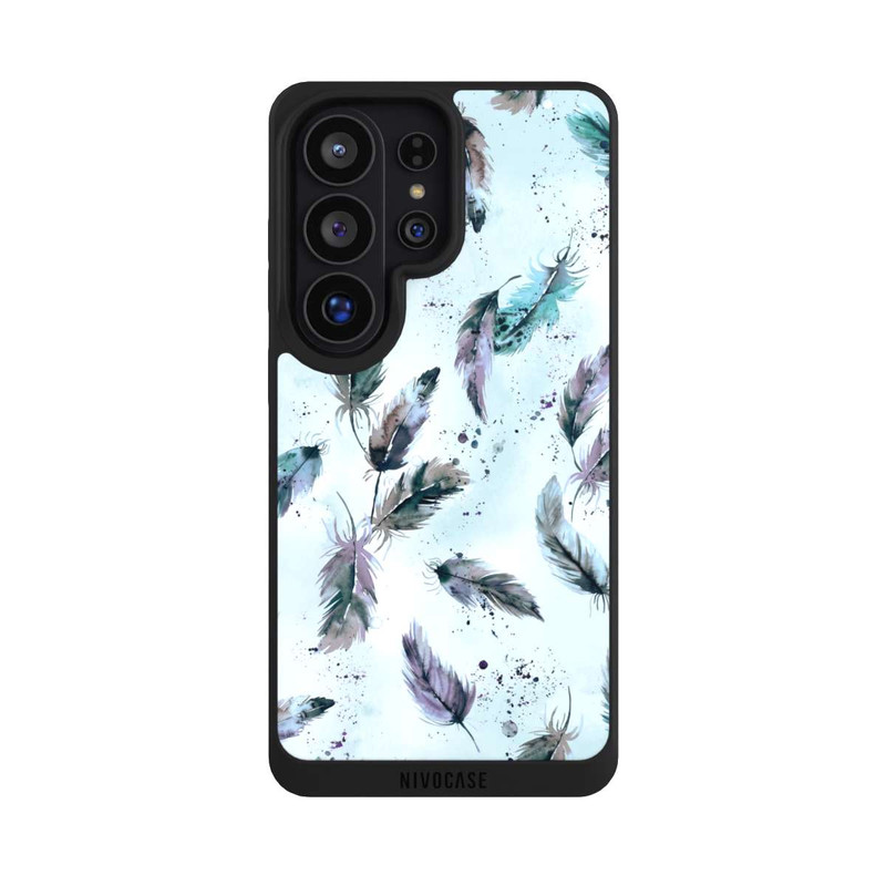 Galaxy S26 Ultra NIVOpure Magische Federn Sanftes Blau