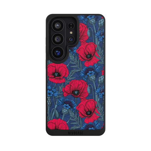 Samsung Galaxy S26 Ultra NIVOpure Poppies and Cornflowers on Blue