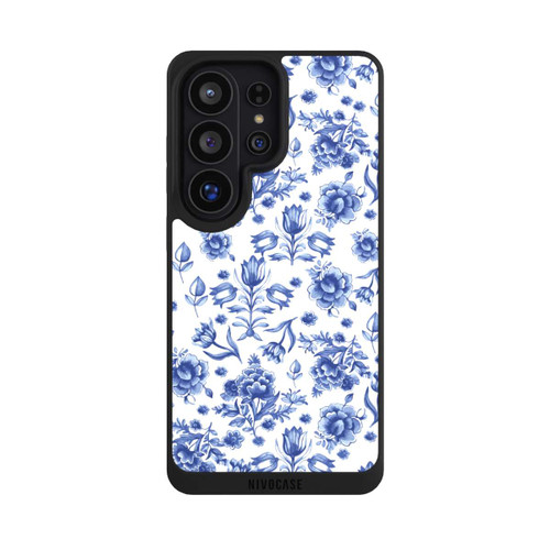 Samsung Galaxy S26 Ultra NIVOpure Blaues Blumenmuster