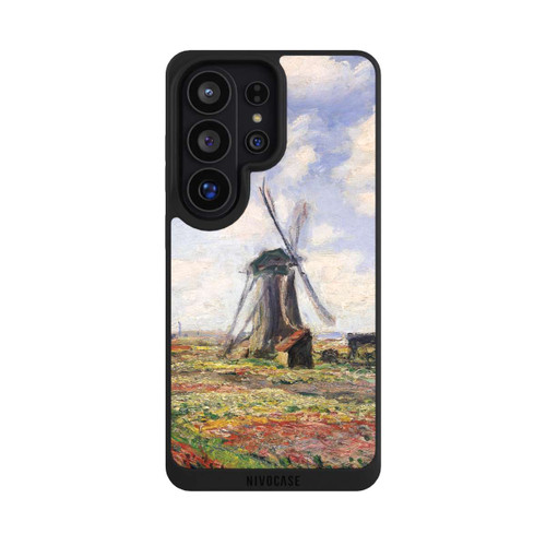 Samsung Galaxy S26 Ultra NIVOpure Tulip Fields with the Rijnsburg Windmil by Claude Monet