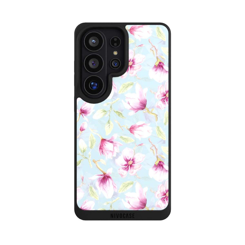 Galaxy S26 Ultra NIVOpure Magnolien auf Blau