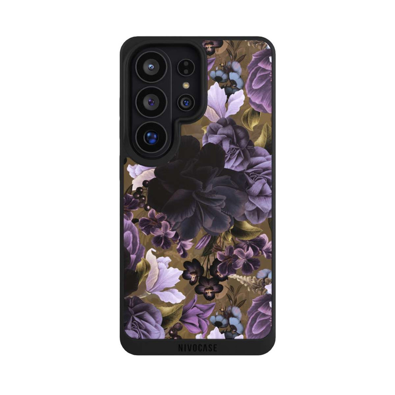 Galaxy S26 Ultra NIVOpure  Lila und goldene Vintageblumen