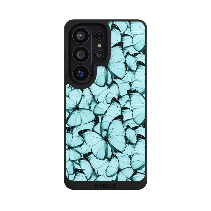 Galaxy S26 Ultra NIVOpure Teal Schmetterlinge