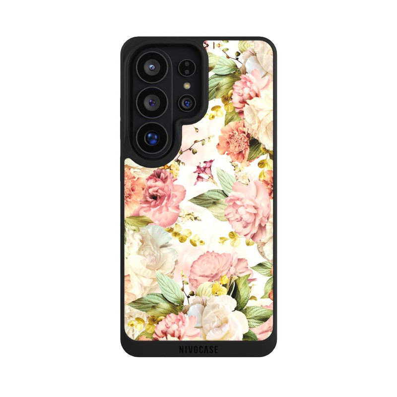 Galaxy S26 Ultra NIVOpure Blumenrahmen Pfingstrosen Beige