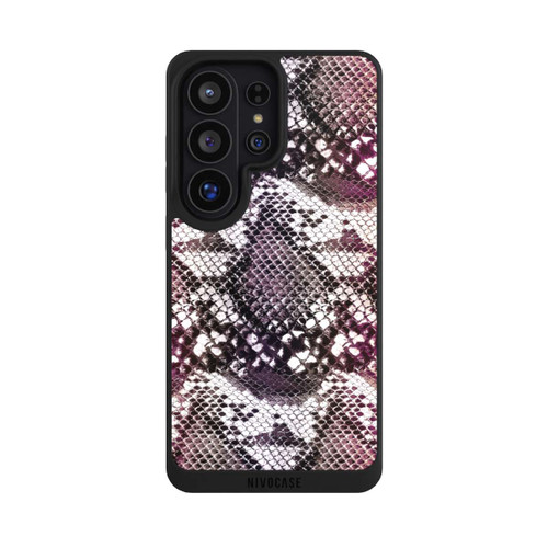 Samsung Galaxy S26 Ultra NIVOpure Burgundy Snake Skin Pattern