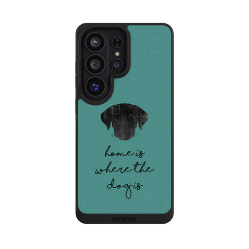 Samsung Galaxy S26 Ultra NIVOpure Home Is Where The Dog Is - Black on Turquoise 