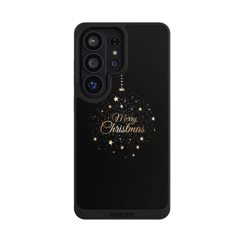 Galaxy S26 Ultra NIVOpure Merry Christmas Gold Stars