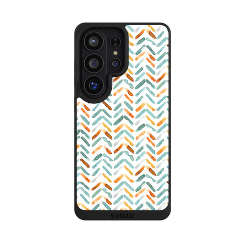 Samsung Galaxy S26 Ultra NIVOpure Elegant Fall Chevron Blue Orange