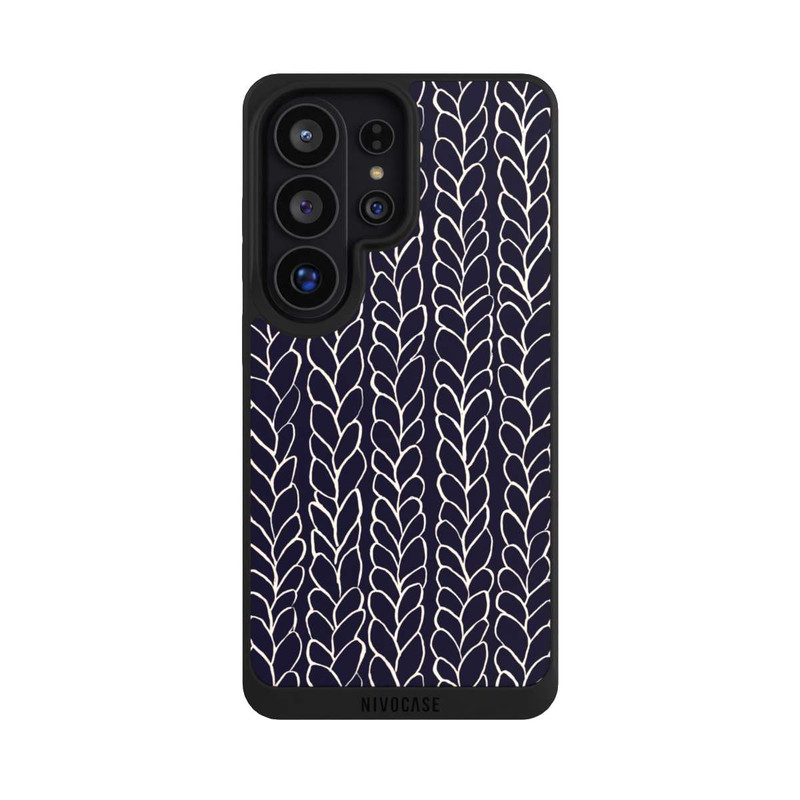 Galaxy S26 Ultra NIVOpure gezeichnete Wollzöpfe Marine