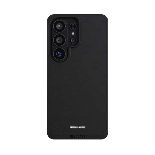 Samsung Galaxy S26 Ultra NIVOpure Schwarzes Konoha-Muster Transparent