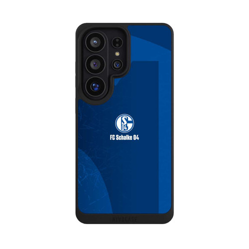 Samsung Galaxy S26 Ultra NIVOpure Schalke 04 Blauer Hintergrund Mit Logo