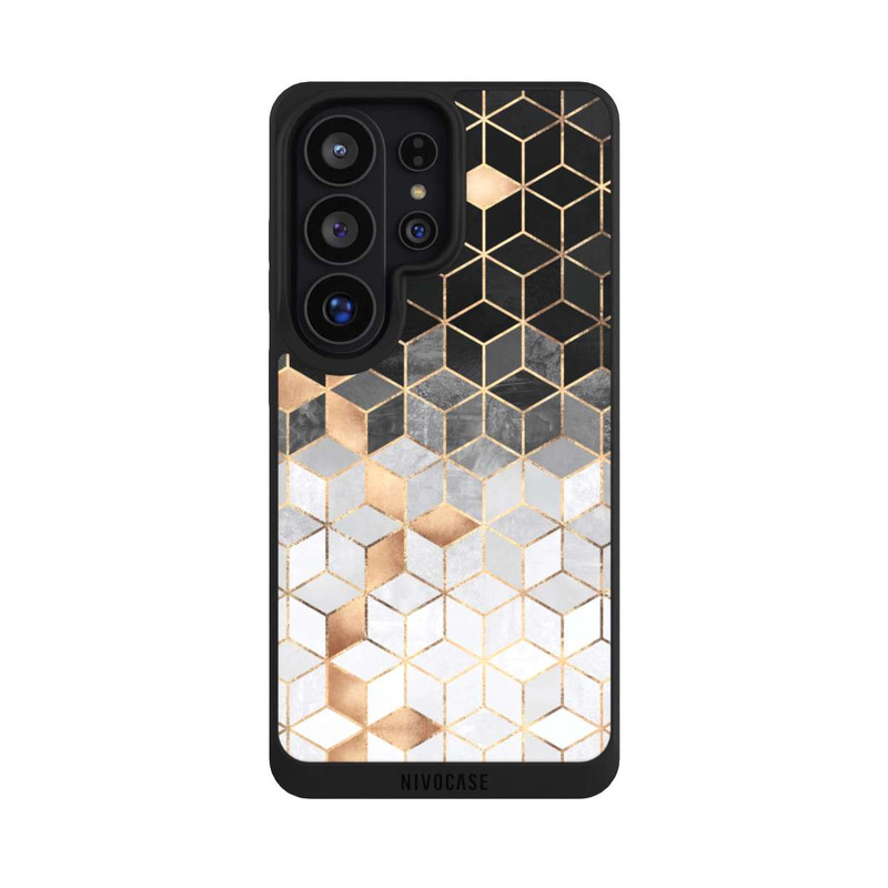 Galaxy S26 Ultra NIVOpure Würfel dunkel und gold