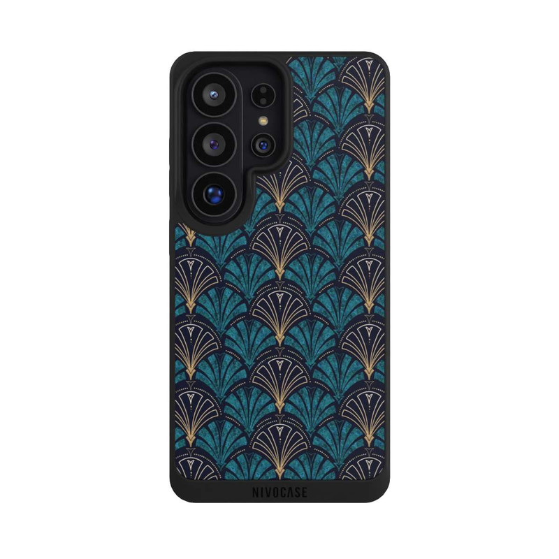 Galaxy S26 Ultra NIVOpure Art Deco Aquamarin Gold