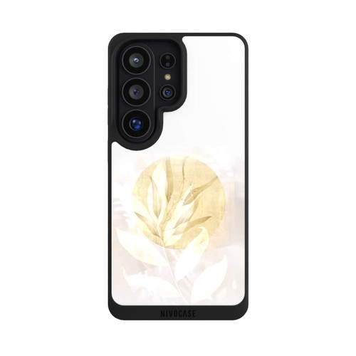Samsung Galaxy S26 Ultra NIVOpure Boho Gold Blumen Kunst