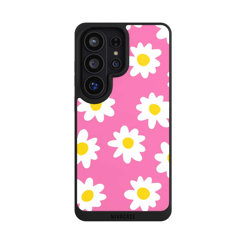 Galaxy S26 Ultra NIVOpure Gänseblümchenmuster rosa