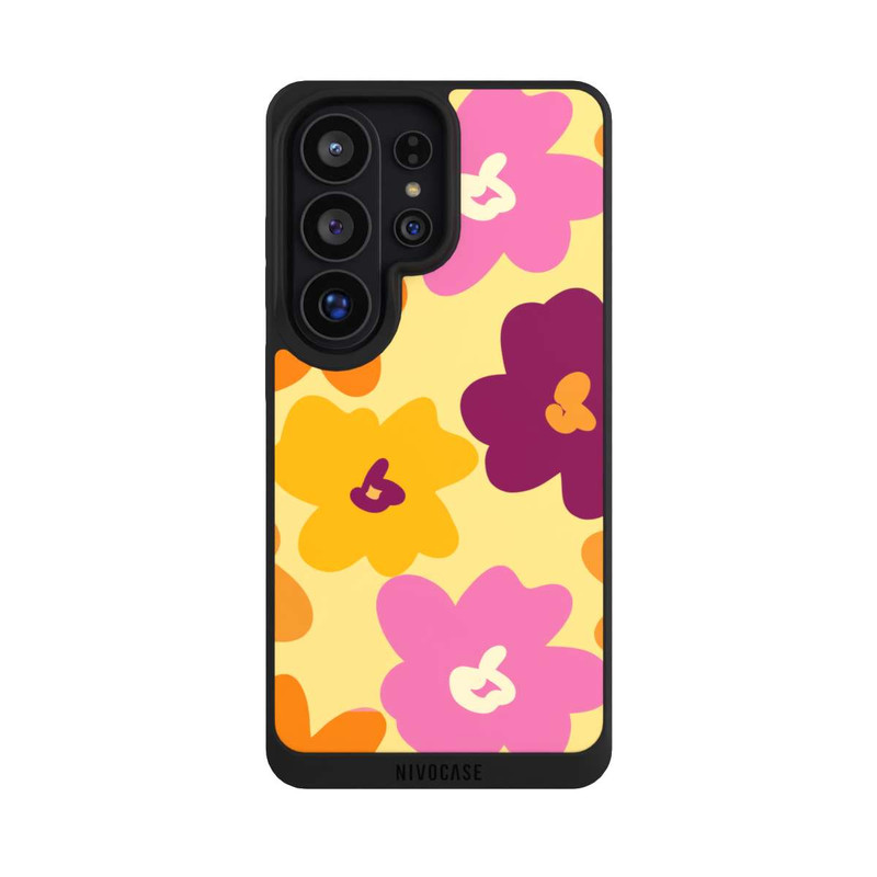 Galaxy S26 Ultra NIVOpure Retro Blumenmuster bunt