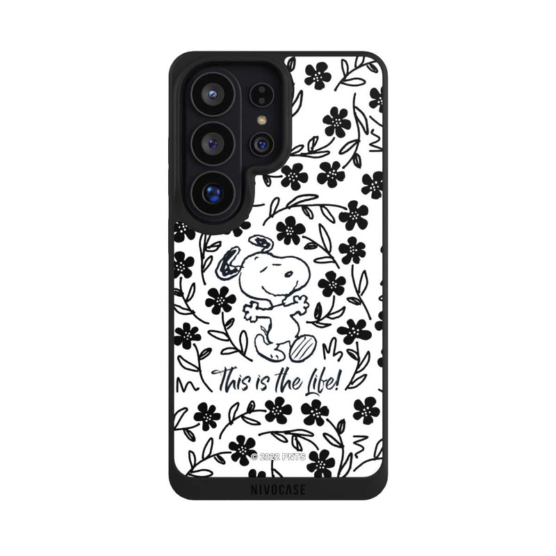 Galaxy S26 Ultra NIVOpure Snoopy schwarz und weiß This Is The Life