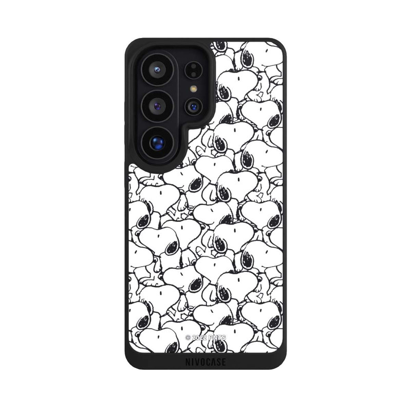 Galaxy S26 Ultra NIVOpure Snoopy Muster Schwarz und Weiß