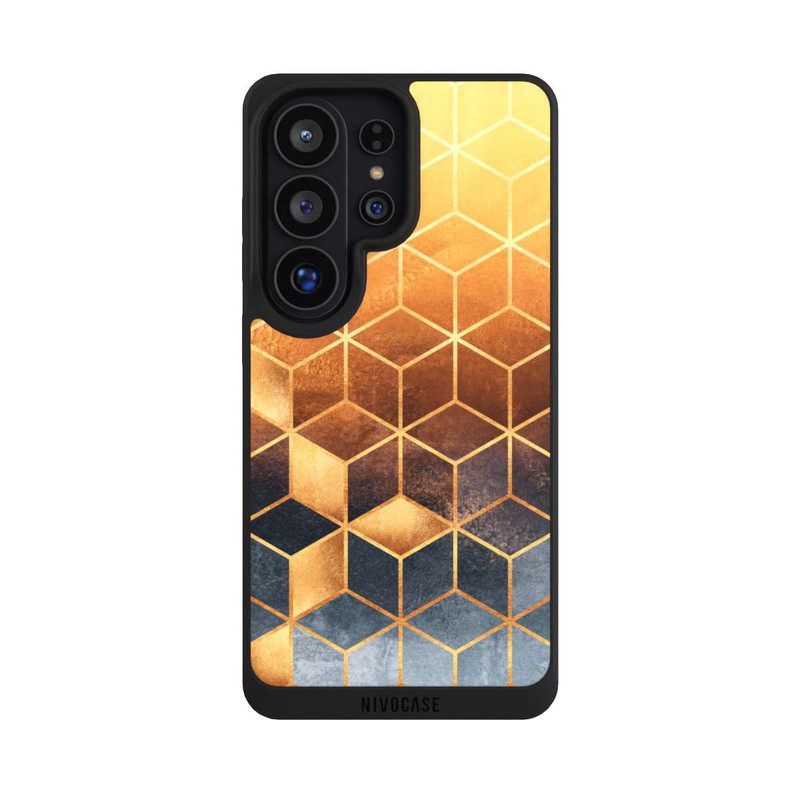 Galaxy S26 Ultra NIVOpure Würfel goldener Farbverlauf