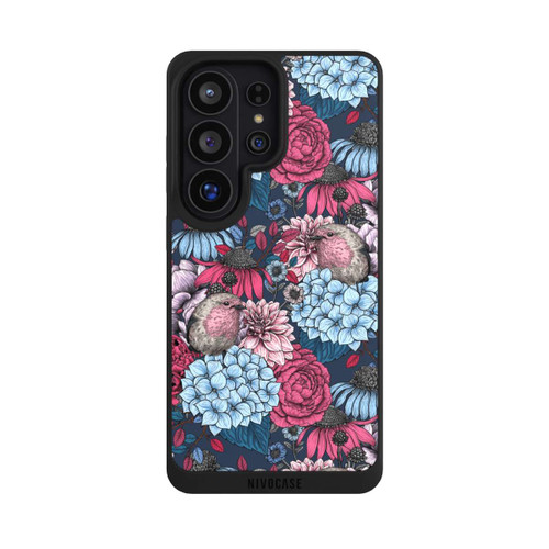 Samsung Galaxy S26 Ultra NIVOpure Birds And Flowers Petrol Red